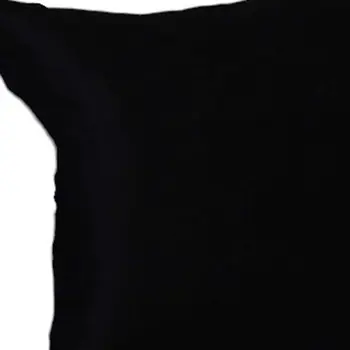 Set Of Two 16" X 16" Black Polyester Zippered Pillow Cover