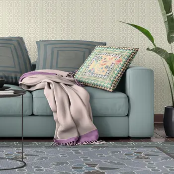 16" X 16" Pink and Green Peacock Broadcloth Floral Zippered Pillow