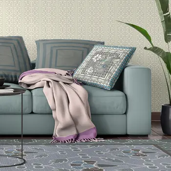 16" X 16" Black Gray and White Peacock Broadcloth Floral Zippered Pillow