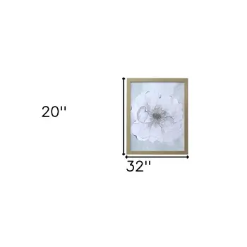 Set of Two White Rose Gold Picture Frame Painting Wall Art