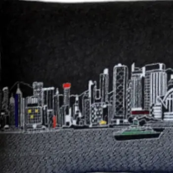 14" X 45" Black Gray and White Hometown Pride Wool Lumbar Throw Pillow