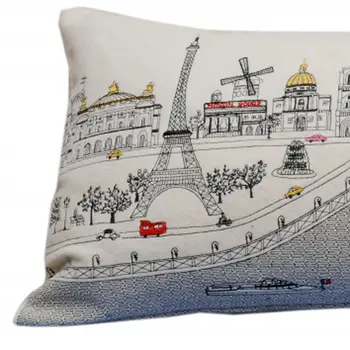 14" X 35" Cream Hometown Pride Wool Lumbar Throw Pillow