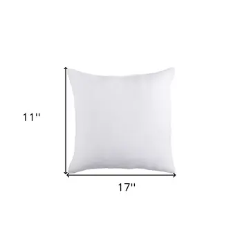 18" X 18" White Blown Seam 100% Cotton Throw Pillow Insert