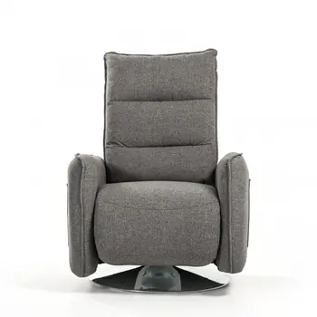 31" Grey Fabric Modern Recliner Chair