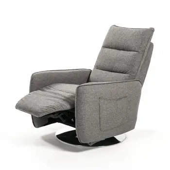31" Grey Fabric Modern Recliner Chair