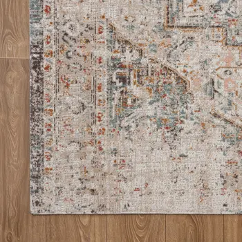 8' X 10' Beige Indoor Outdoor Area Rug