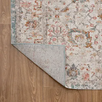 8' X 10' Beige Indoor Outdoor Area Rug