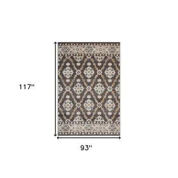 8' X 10' Brown Indoor Outdoor Area Rug