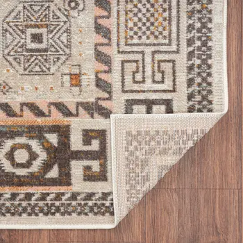 8' X 10' Cream Indoor Outdoor Area Rug