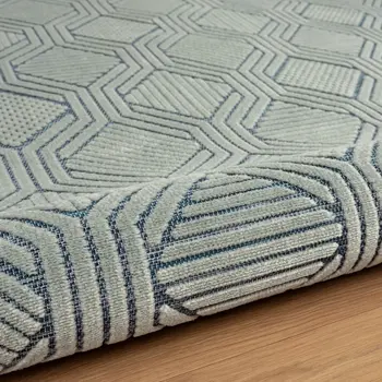 8' X 10' Blue Indoor Outdoor Area Rug