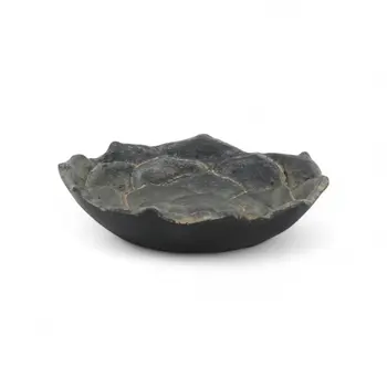5" Black Novelty Metal Handmade Tray
