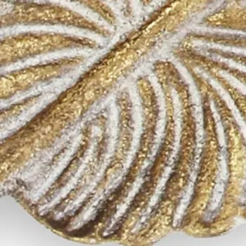 18" Gold Feather Metal Handmade Tray