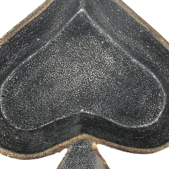 6" Black Novelty Cast Iron Handmade Vanity Tray