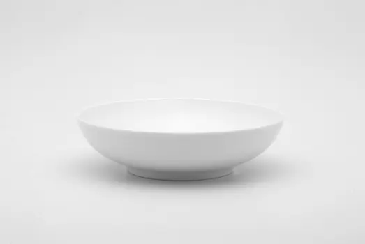White Six Piece Porcelain Service For Six Bowl Set