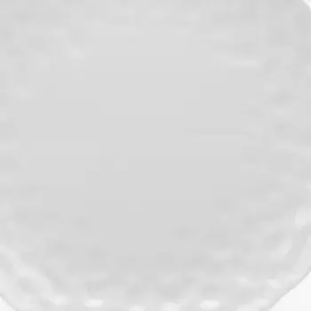 White Six Piece Round Pebbled Porcelain Service For Six Salad Plate Set