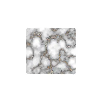 15" X 15" Gray And Gold Abstract Agglomerated cork Square Placemats