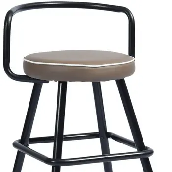 Set of Two 24" Black Steel Low Back Counter Height Bar Chairs