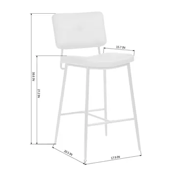 Set of Two Green and Black Manufactured Wood and Steel Low Back Bar Height Bar Chairs