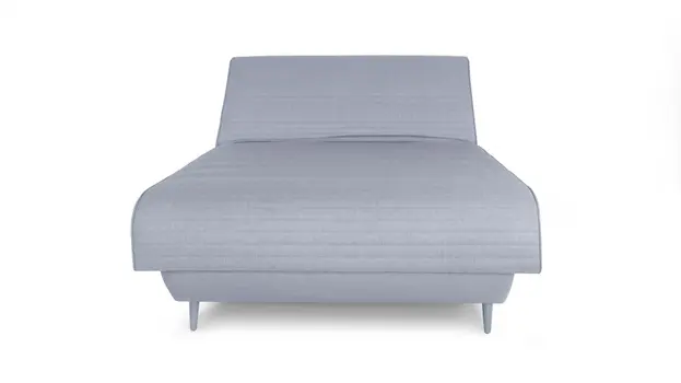 Light Gray Full Adjustable Upholstered Polyester No Bed Frame with Mattress