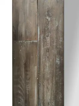 75" Brown Wood Framed Leaning Accent Mirror