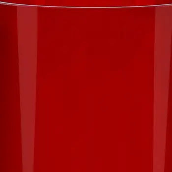 11" Red Crystal Glass Cylinder Table Vase