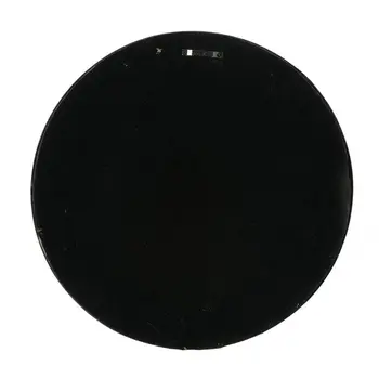 24" Dark Brown Distressed Wood Round Framed Accent Mirror