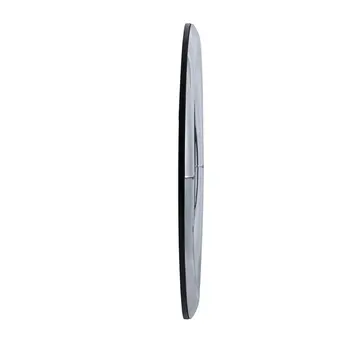 32" Silver Round Curved Frame Accent Mirror