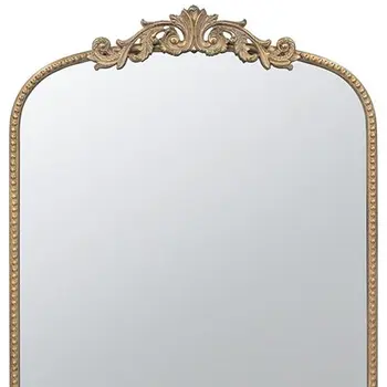 42" Gold Arch Iron Framed Accent Mirror
