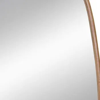 37" Brown Novelty Wood Framed Accent Mirror