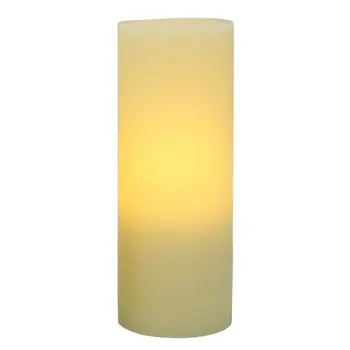 8" Ivory Flameless Pillar Candle