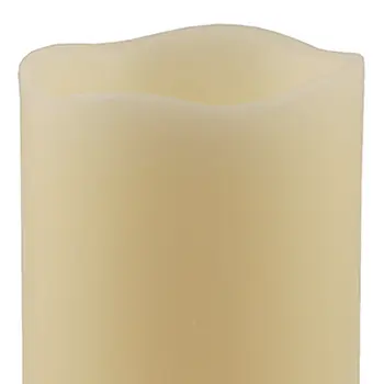 8" Ivory Flameless Pillar Candle
