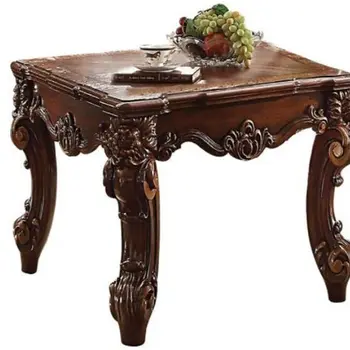 26" Cherry Manufactured Wood Square End Table