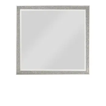 36" Square Wood Framed Mounted Dresser Mirror