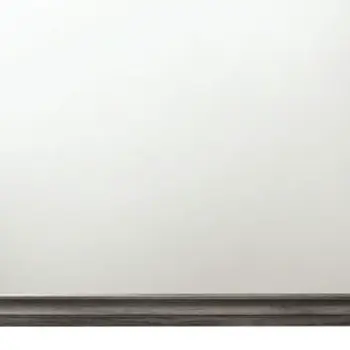 36" Gray Wood Framed Mounted Dresser Mirror