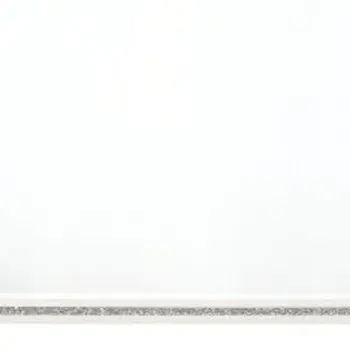 35" White Wood Framed Mounted Dresser Mirror