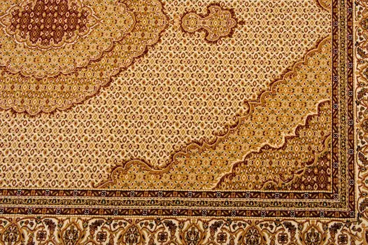 10' Beige And Ivory Oriental Runner Rug