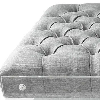 36" Light Gray Linen Storage