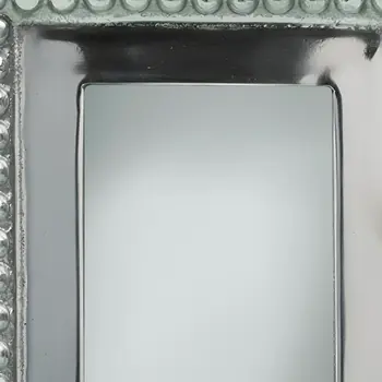 3" x 3" Silver Beaded Stainless Steel Tabletop Picture Frame