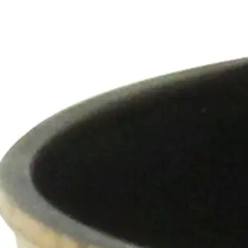 6" Gold Recycled Plastic Indoor Outdoor Round Pot Planter