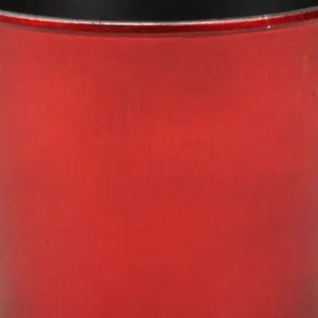 6" Red Recycled Plastic Indoor Outdoor Round Pot Planter