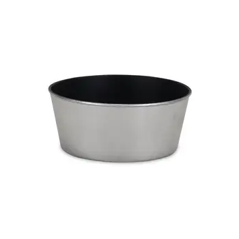 10" Silver Recycled Plastic Indoor Outdoor Round Pot Planter