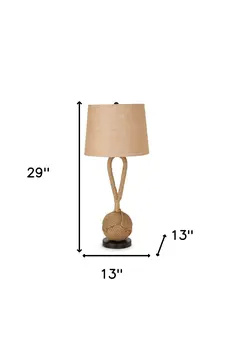 Set of Two 29" Black Ceramic Novelty Table Lamps With Brown Empire Shade