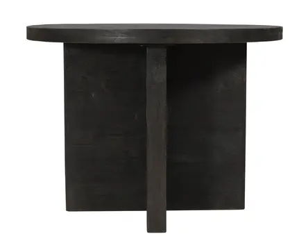 48" Deep Taupe Rounded Solid Wood Pedestal Base Dining Table