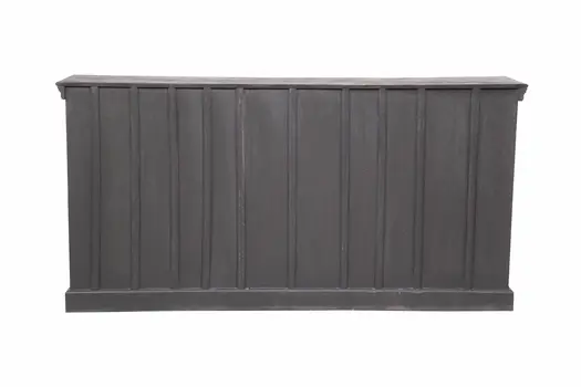 71" Distressed Gray Solid Wood Sideboard with Four Doors