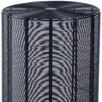 18" Black Round Wire End End Table