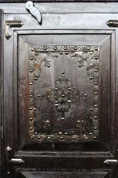 72" Dark Brown Solid Wood Pantry Or Storage Closet