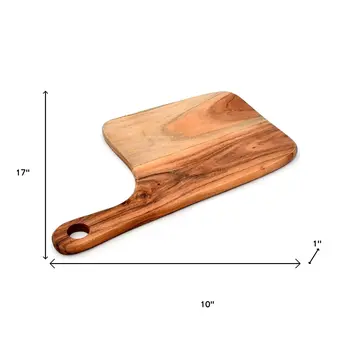 Brown 10" Free Form Solid Wood Cutting Board
