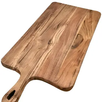 28" Rectangle Solid Wood Cutting Board