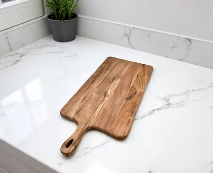 28" Rectangle Solid Wood Cutting Board