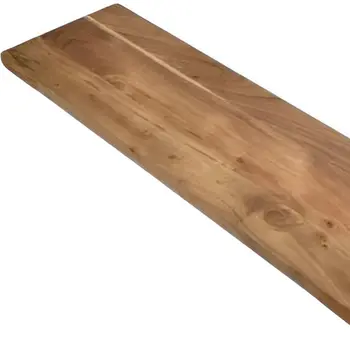 39" Brown Solid Wood Paddle Cheese Board With Handle